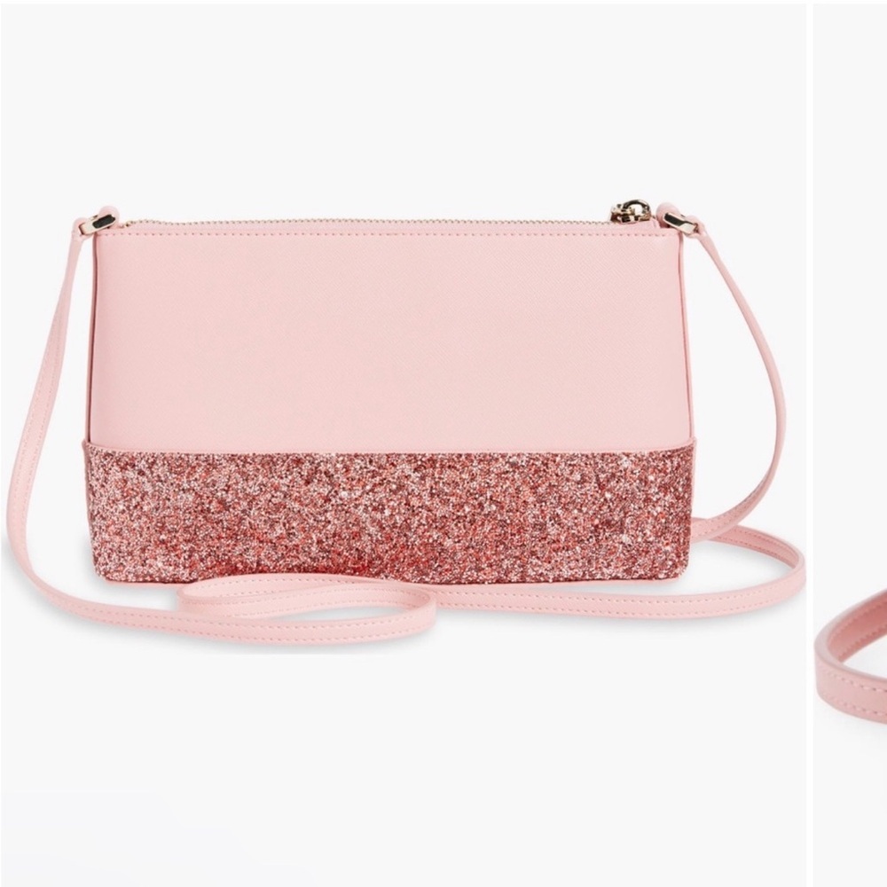 NWT Kate Spade Pink Glitter Crossbody Bag - Picture 3 of 6